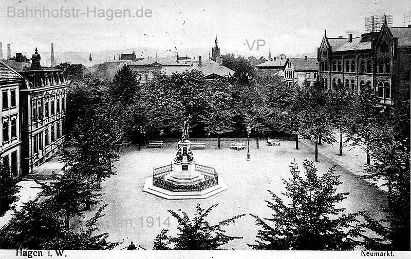 Bahnhofsquartier Hagen um 1914 ...