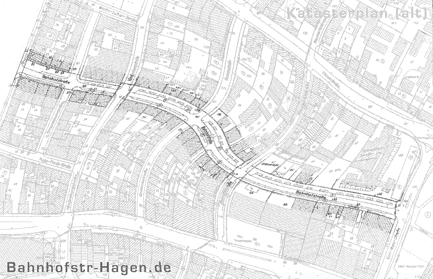 Katasterplan (alt) Bahnhofstr Hagen