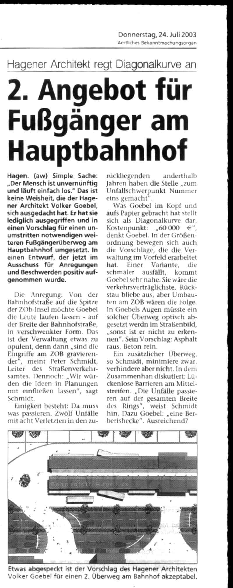 Zeitungsartikel WR 24.07.2003