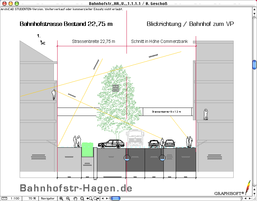 Bahnhofstr Bestand 22,75 meter